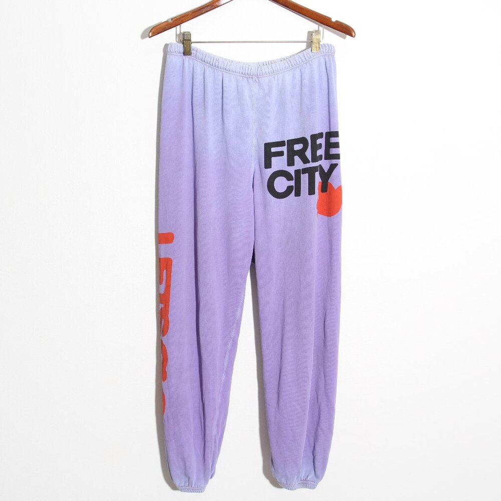 FREECITY LETSGO Supervintage OG Sweatpant in Lavenderlove Purple Cotton Sz Small - Picture 2 of 14